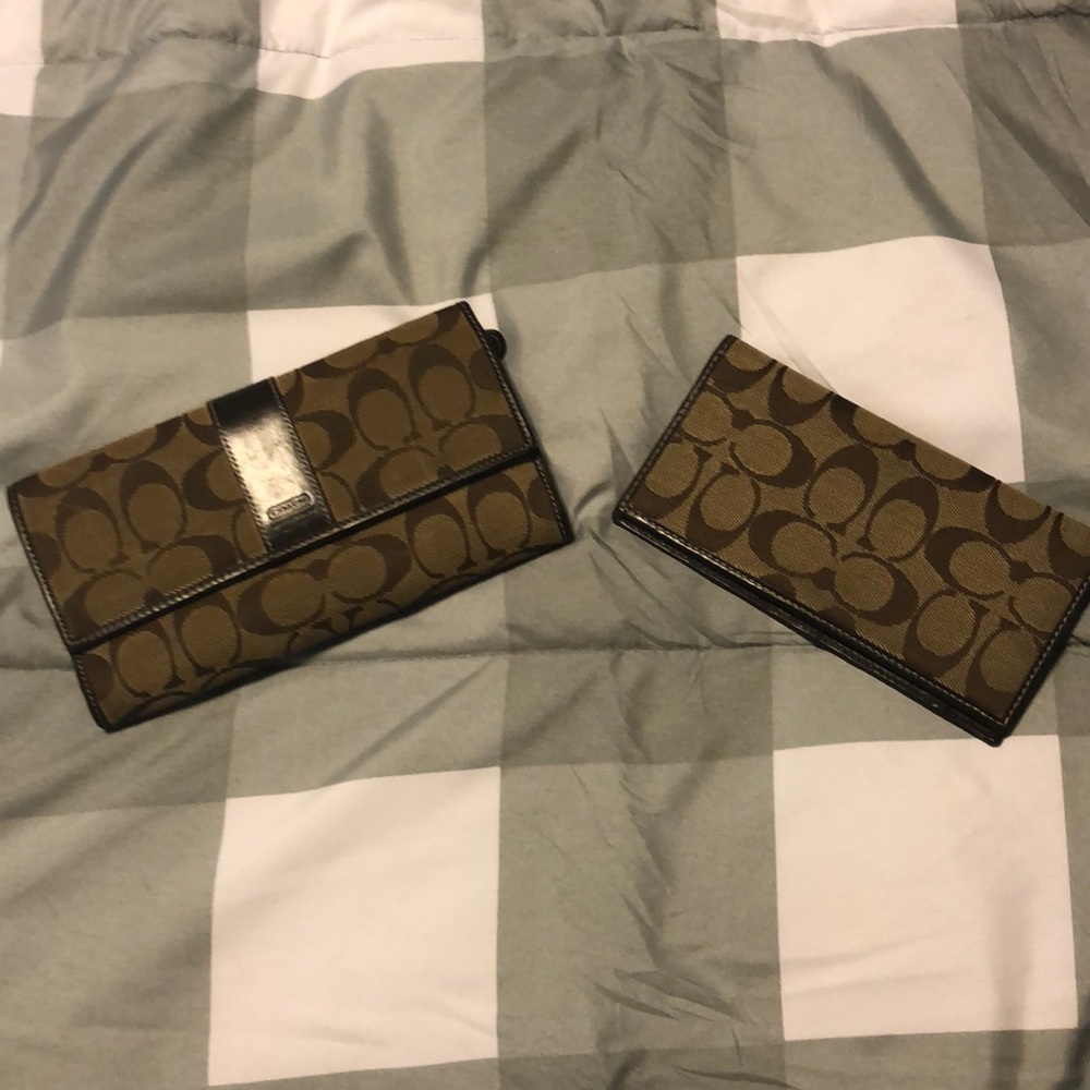 Coach wallet and checkbook cover